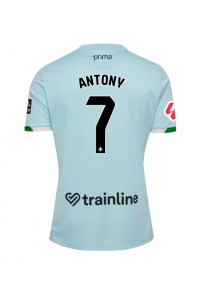 Real Betis Antony #7 Jalkapallovaatteet Vieraspaita 2025-26 Lyhythihainen
